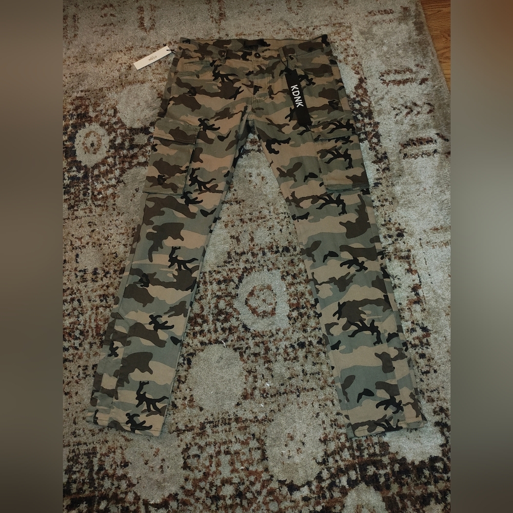 KDNK STACKED Camouflage Cargo Pants